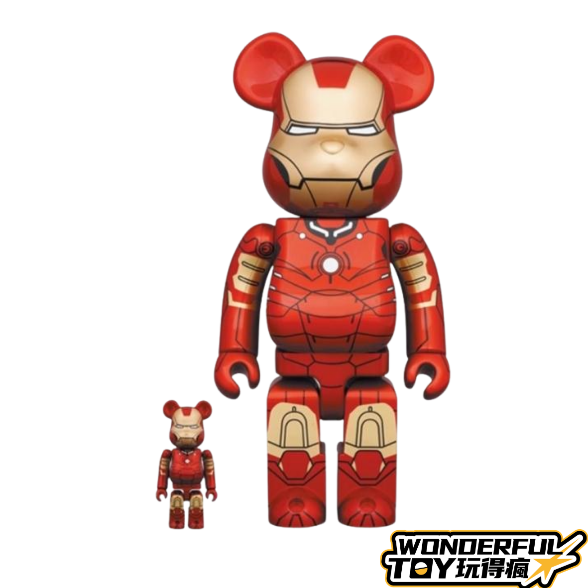 庫柏力克熊 IRON MAN MARK 85 CHROME Ver. 100 & 400
