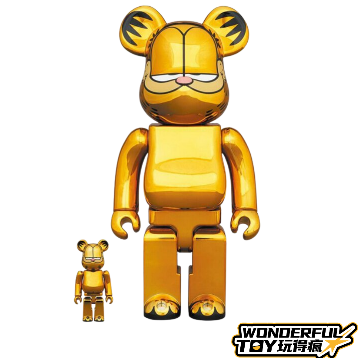加菲貓 Garfield Gold Chrome Ver. 400％& 100%