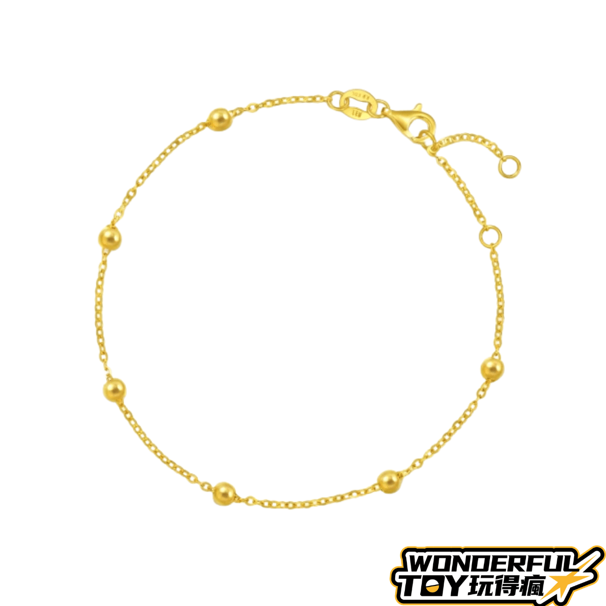 點睛品 小圓珠O字鍊 黃金手鍊
