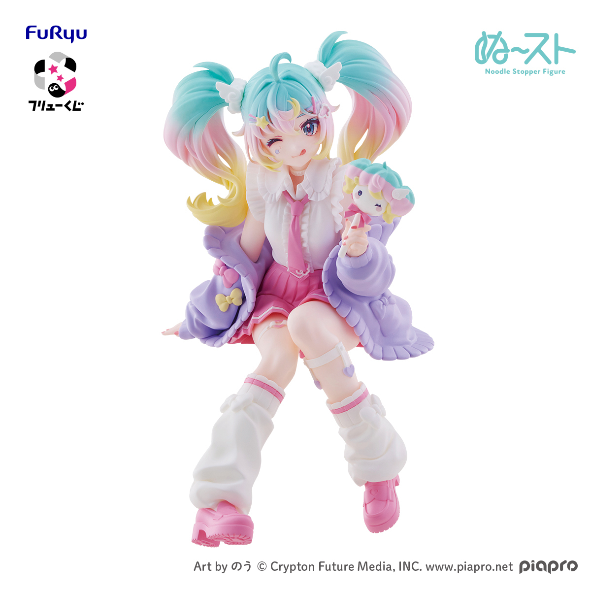 初音未來FuRyu賞最後賞Fluffy Life泡麵蓋模型