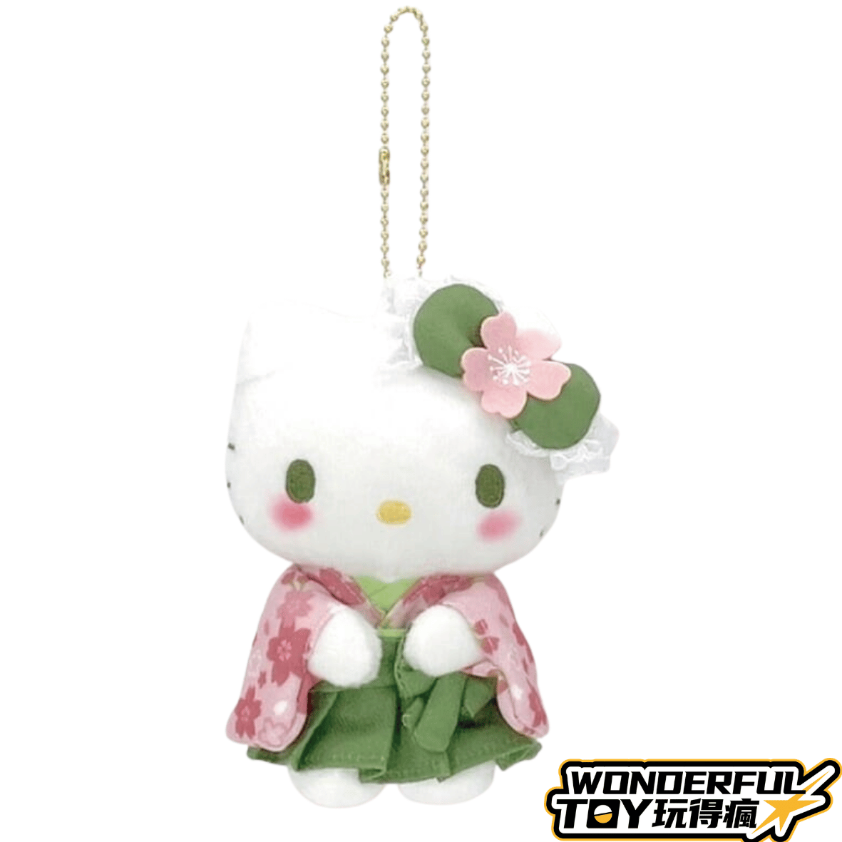 HELLO KITTY 抹茶和服吊飾