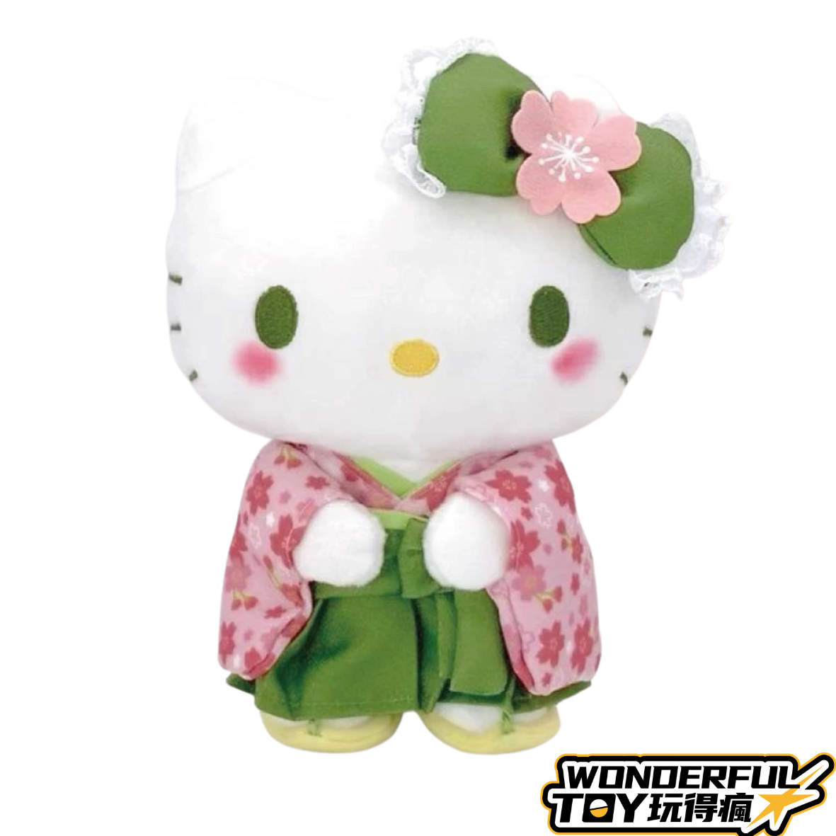 HELLO KITTY 抹茶和服娃娃