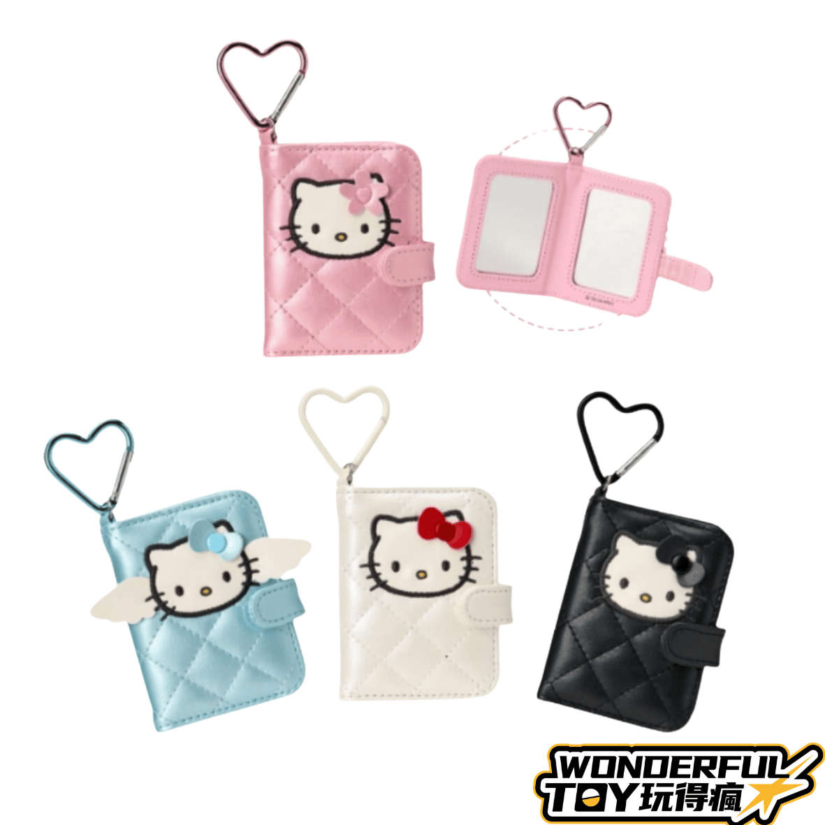 Hello Kitty菱格手帳造型雙面鏡(隨機出貨)