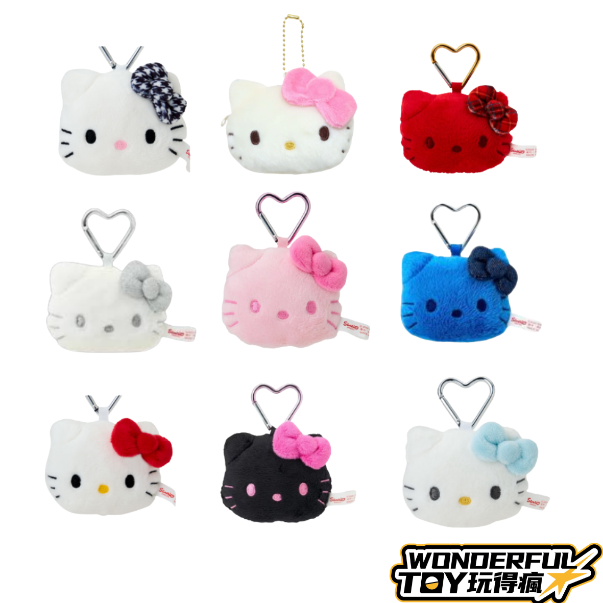 Hello Kitty大頭絨毛吊飾(隨機出貨)