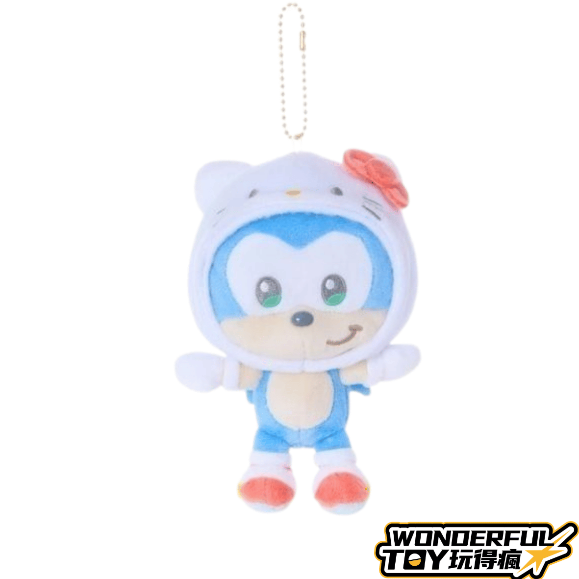 SONIC & FRIENDS角色絨毛吊飾 音速小子 × Hello Kitty