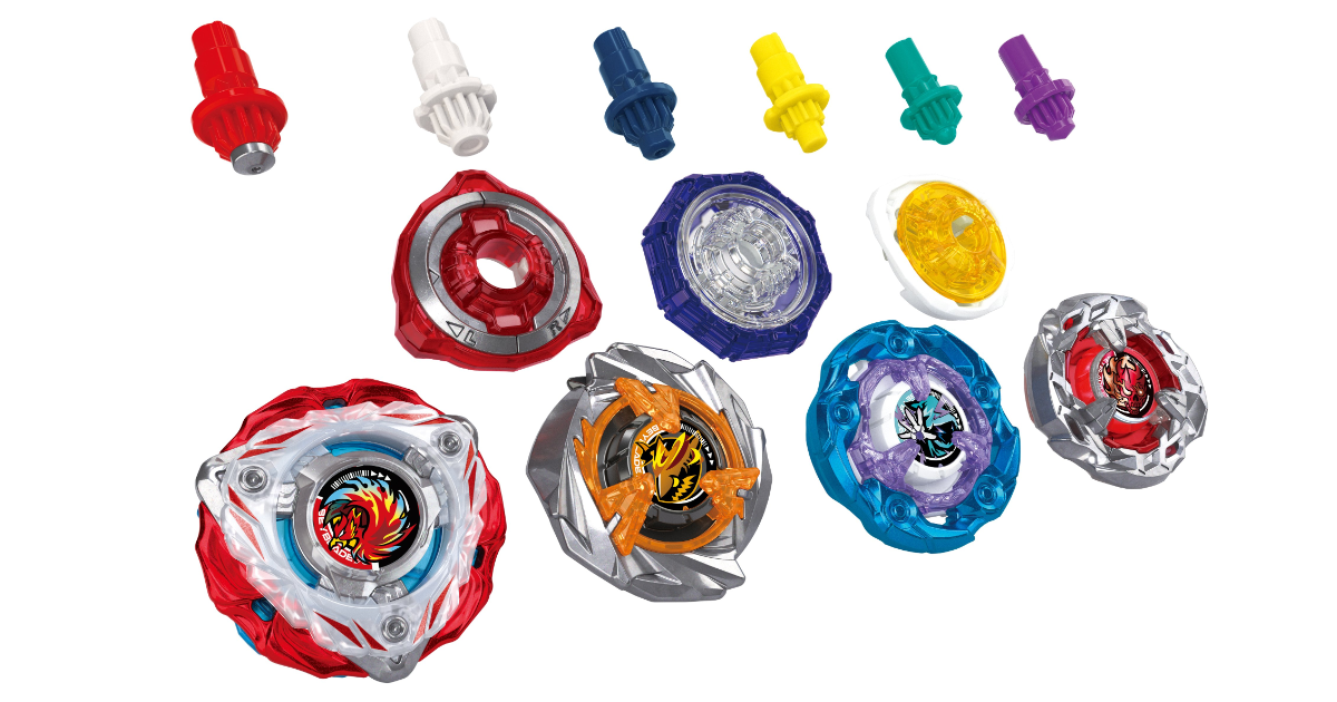 BEYBLADE X CX-20 自訂改裝套組C與三大部位全金屬Phoenix Force WHM-65MT戰鬥陀螺