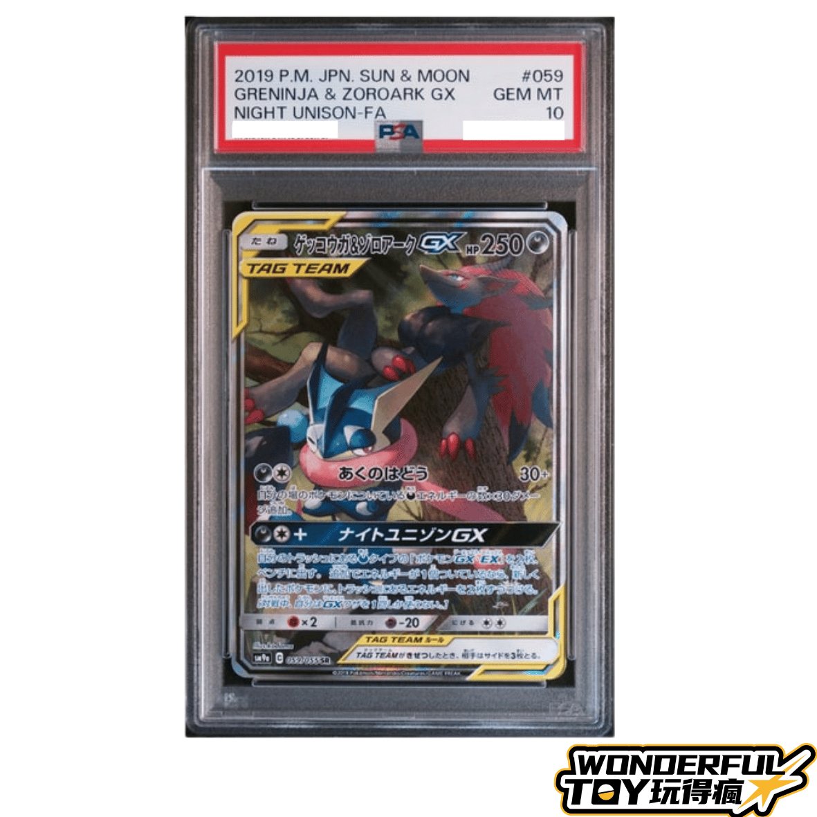 TCGPSA10甲賀忍蛙＆索羅亞克GX
